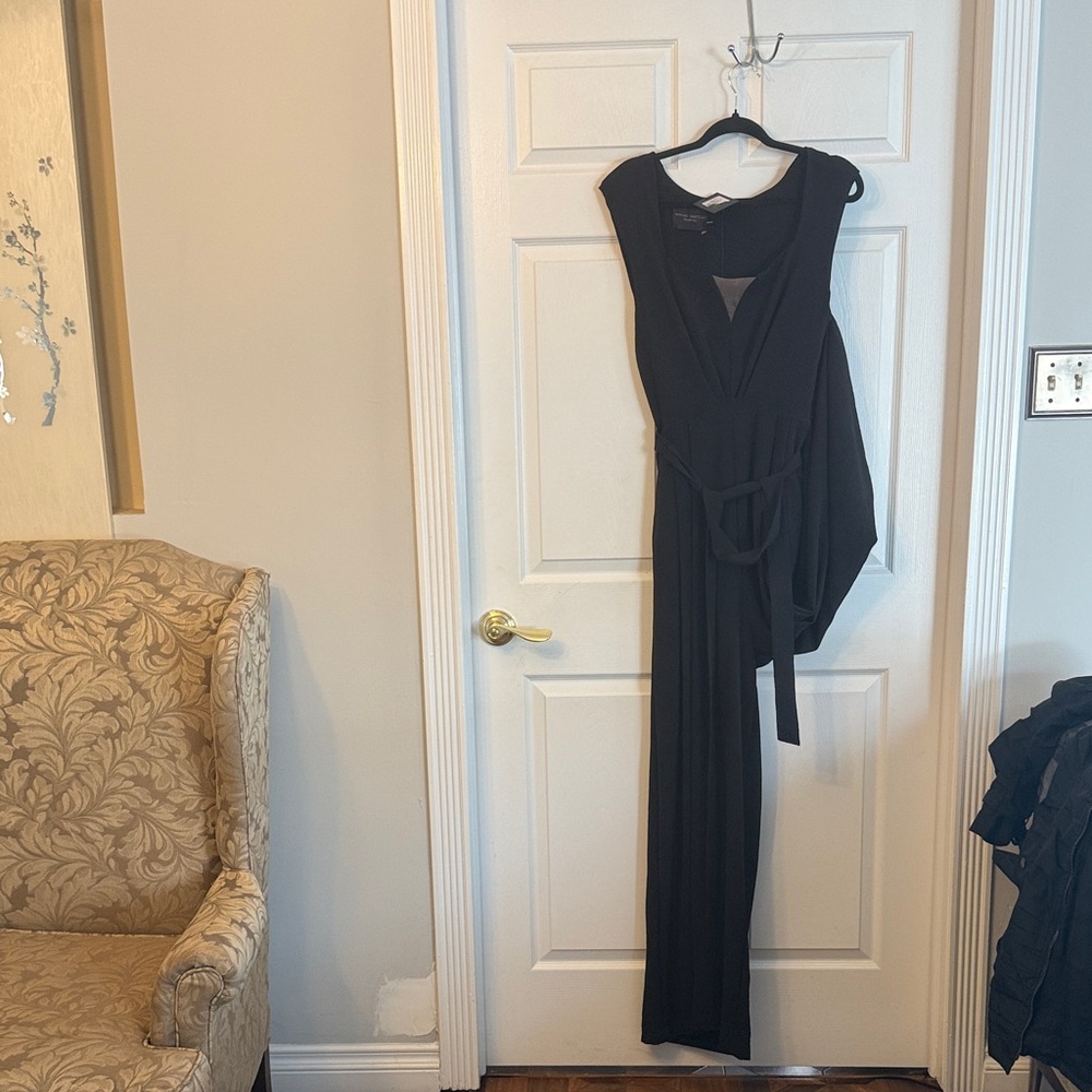 Michel Costello Elegant Black Sleeveless Jumpsuit sz10